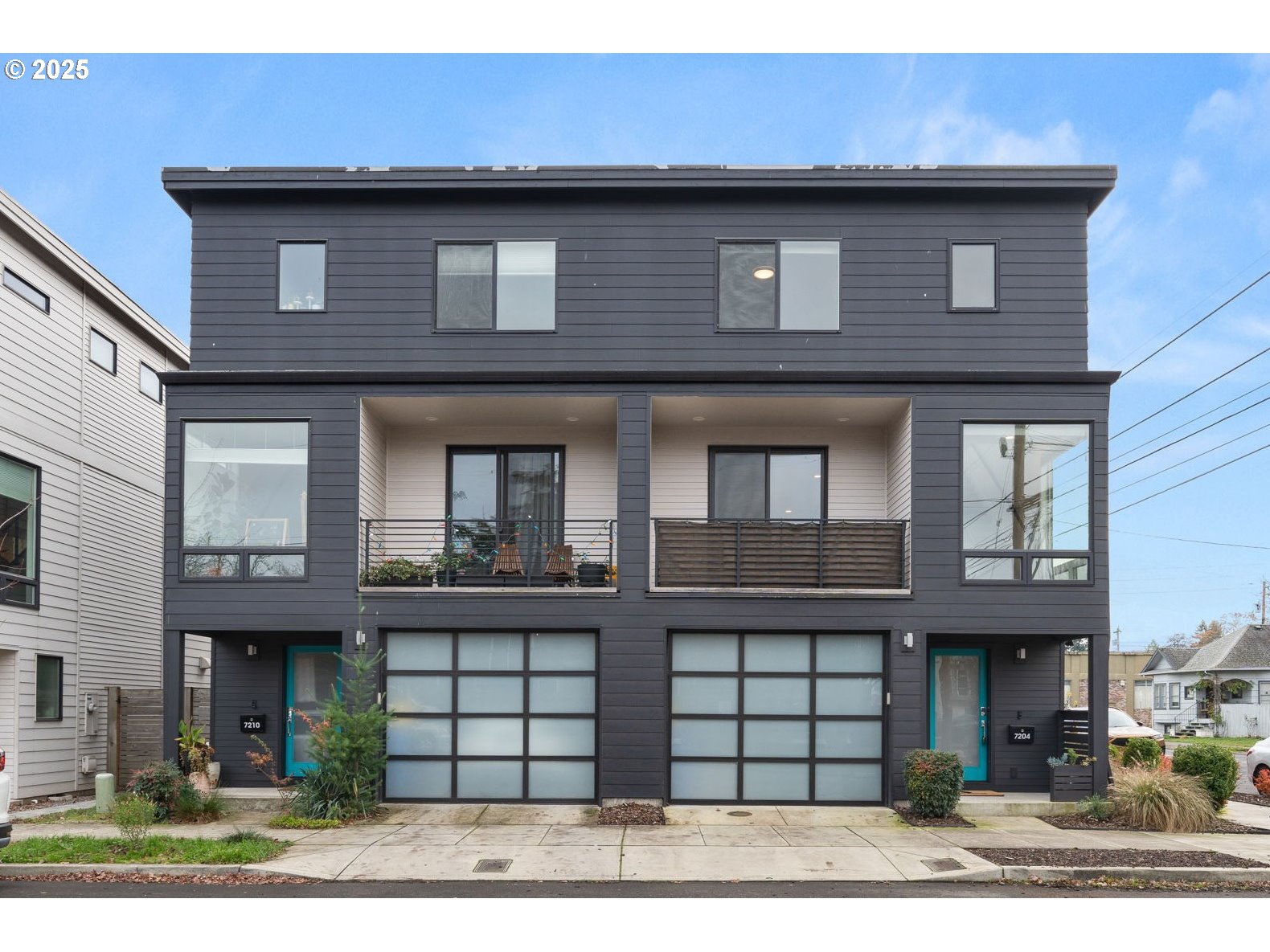 a front view of a house