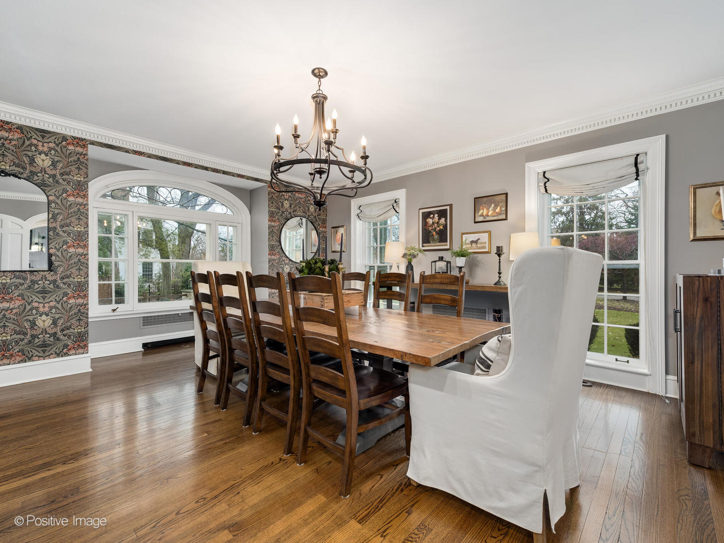 205 Scott Avenue Winnetka, IL 60093 - Photo 12 of 58 a view of a dining room with furniture window and wooden floor