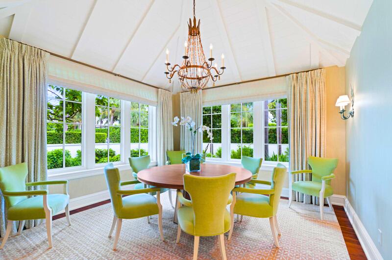 300 Indian Road Palm Beach, FL 33480 - Photo 9 of 17 a view of a dining room with furniture wooden floor and chandelier