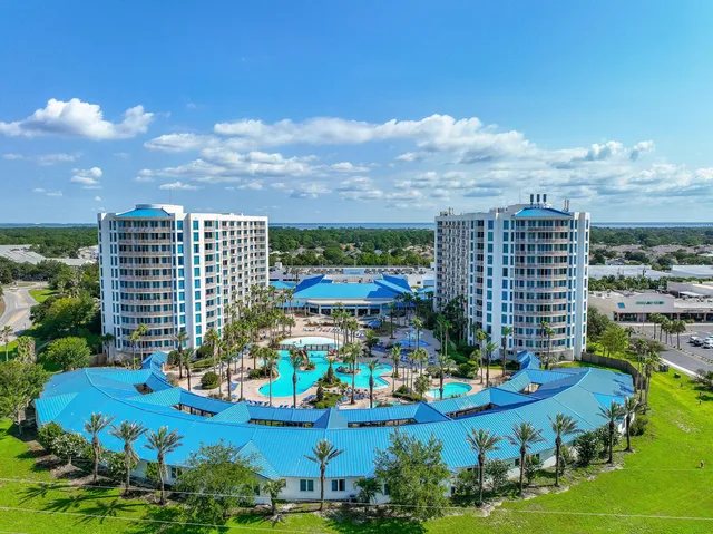 a view of a city with tall buildings