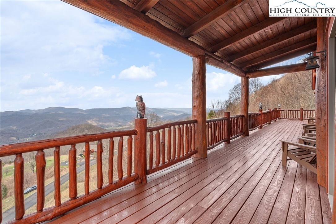 635 Acorn Road Zionville, NC 28698 - Photo 24 of 50 a view of balcony with wooden floor