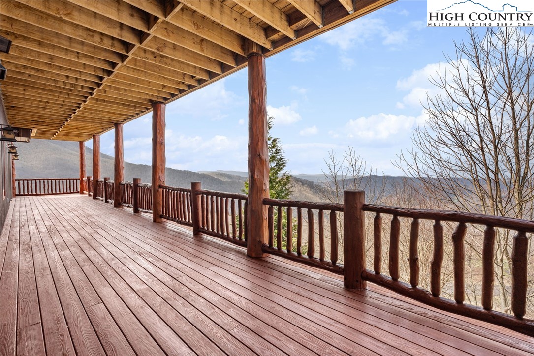 635 Acorn Road Zionville, NC 28698 - Photo 47 of 50 a view of a balcony with wooden floor