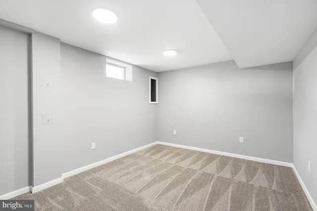 a view of an empty room