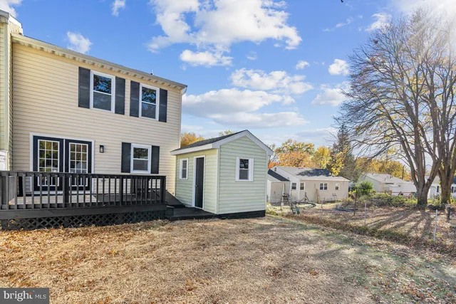 a view of a wooden deck