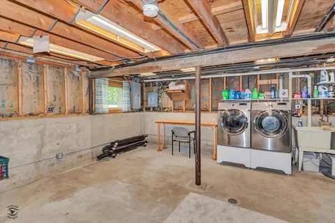 a view of a storage room