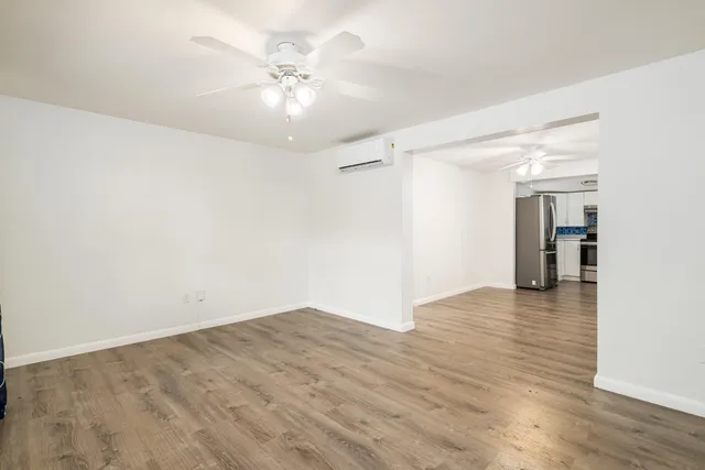 wooden floor in an empty room