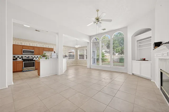 a view of kitchen with furniture and window