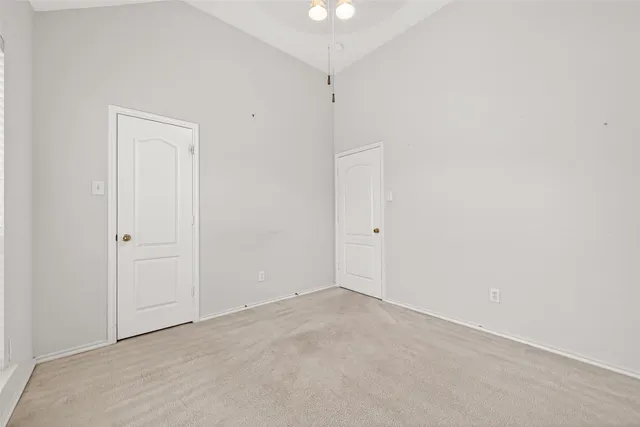 a view of an empty room