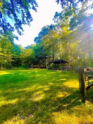 a view of a golf course with a lake