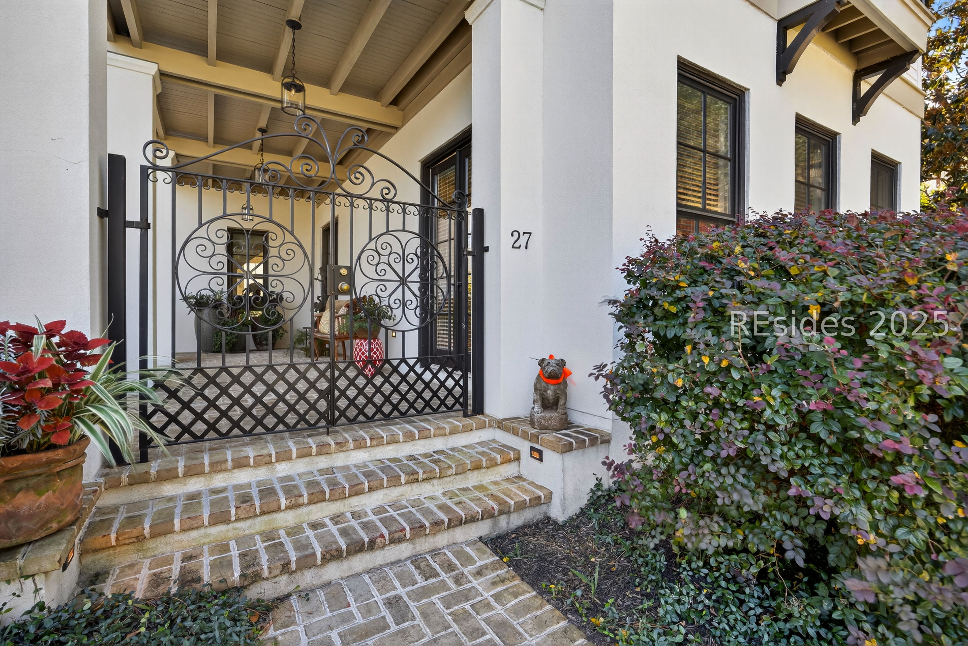 27 Over Dam Beaufort, SC 29906 - Photo 4 of 54 Gorgeous rod iron gated courtyard entry