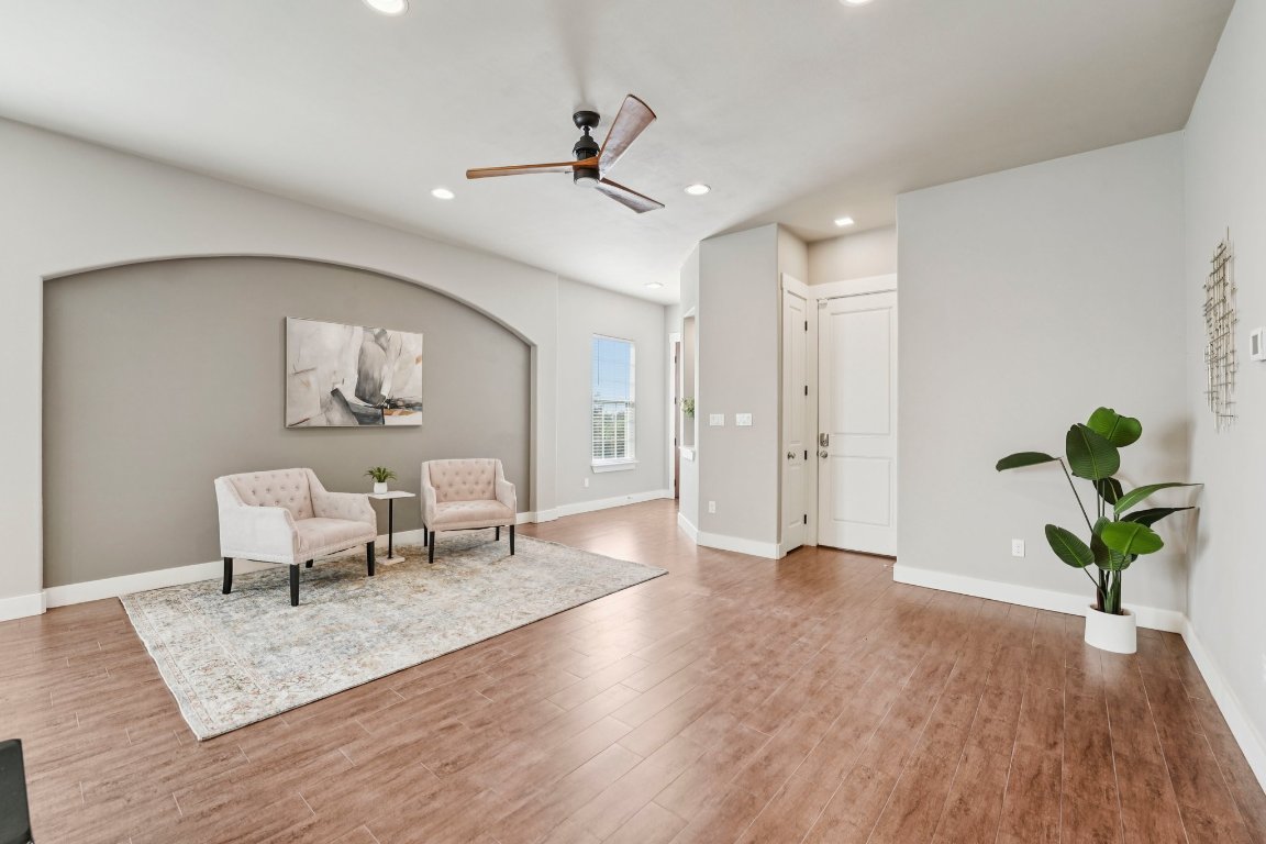 4301 Mansfield Dam Road, Unit 2101 Austin, TX 78734 - Photo 2 of 15 Designer lighting and wood-look tile floors add modern warmth to your living space.