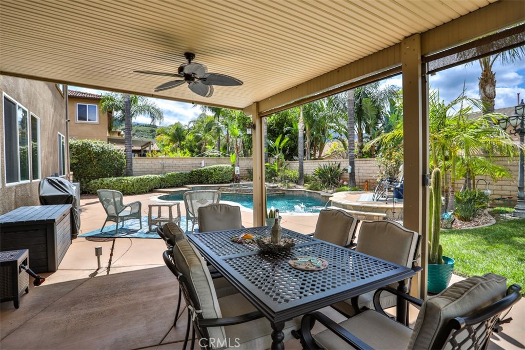 3250 Quartz Circle Corona, CA 92882 - Photo 48 of 68 a outdoor dining space with furniture and garden view