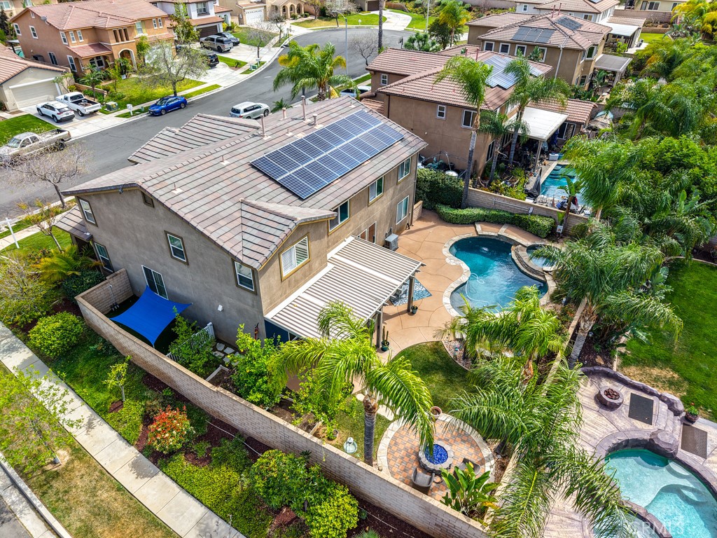 3250 Quartz Circle Corona, CA 92882 - Photo 61 of 68 an aerial view of a house with a garden
