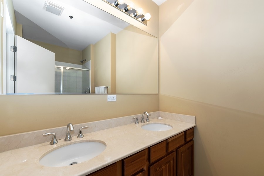 339 Front Street, Unit 2207 Lemont, IL 60439 - Photo 14 of 27 a bathroom with a sink and a mirror