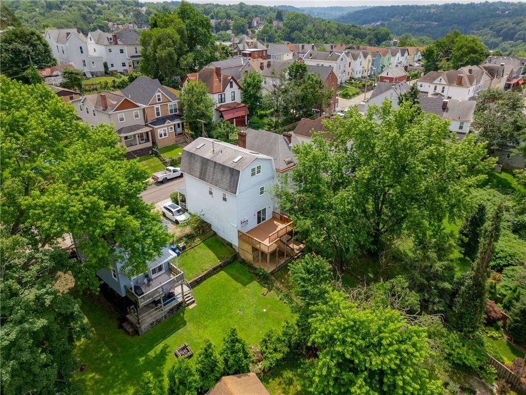 530 Griffin Street Pittsburgh, PA 15211 - Photo 37 of 41 an aerial view of a house with a garden