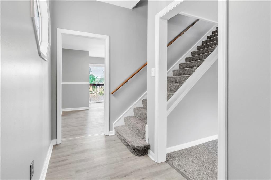530 Griffin Street Pittsburgh, PA 15211 - Photo 6 of 41 a view of entryway and hall with wooden floor