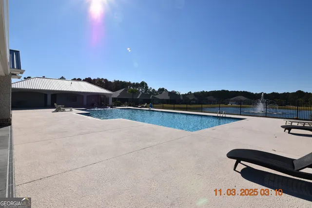 a view of a terrace with chairs
