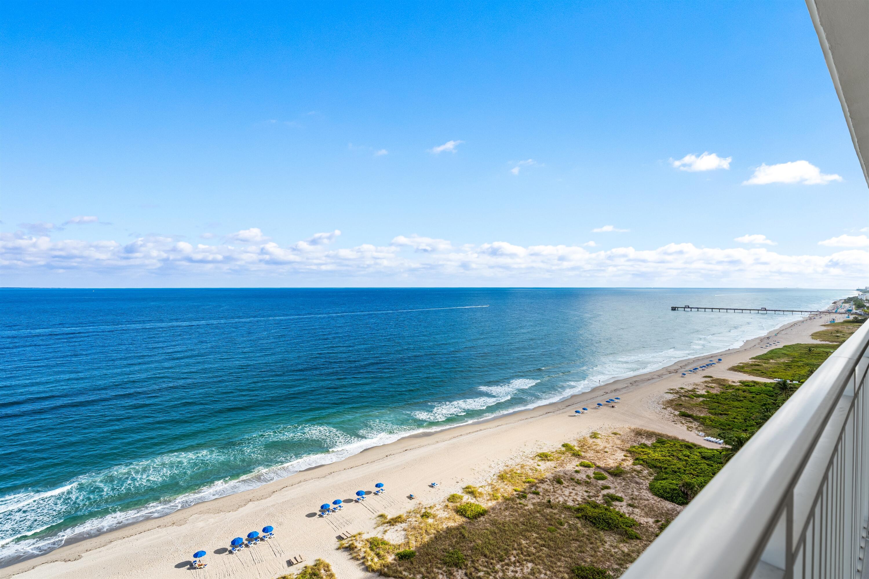 2600 South Ocean Boulevard, Unit 19E Boca Raton, FL 33432 - Photo 31 of 53 a view of an ocean from a balcony