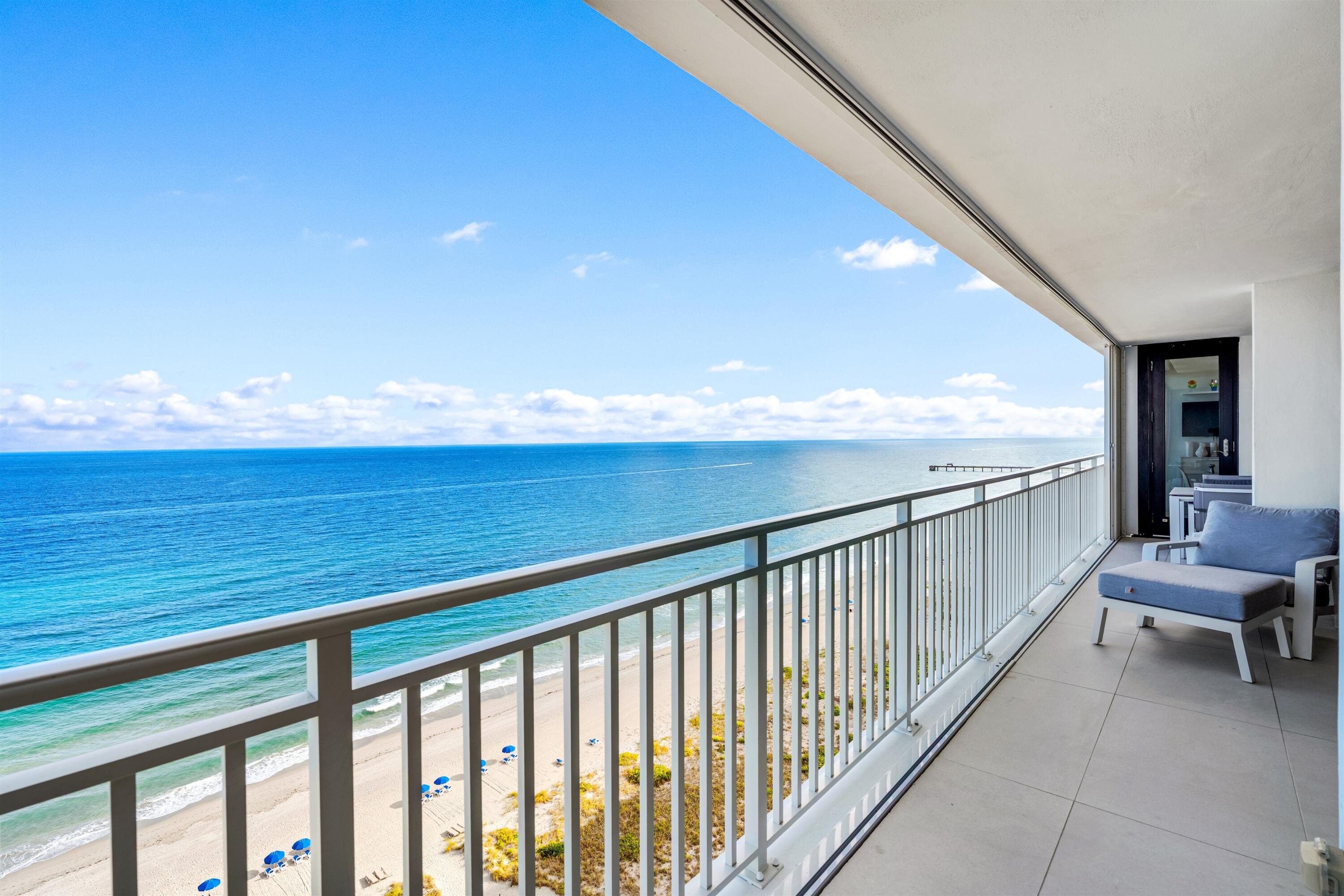 2600 South Ocean Boulevard, Unit 19E Boca Raton, FL 33432 - Photo 8 of 53 a view of balcony with furniture