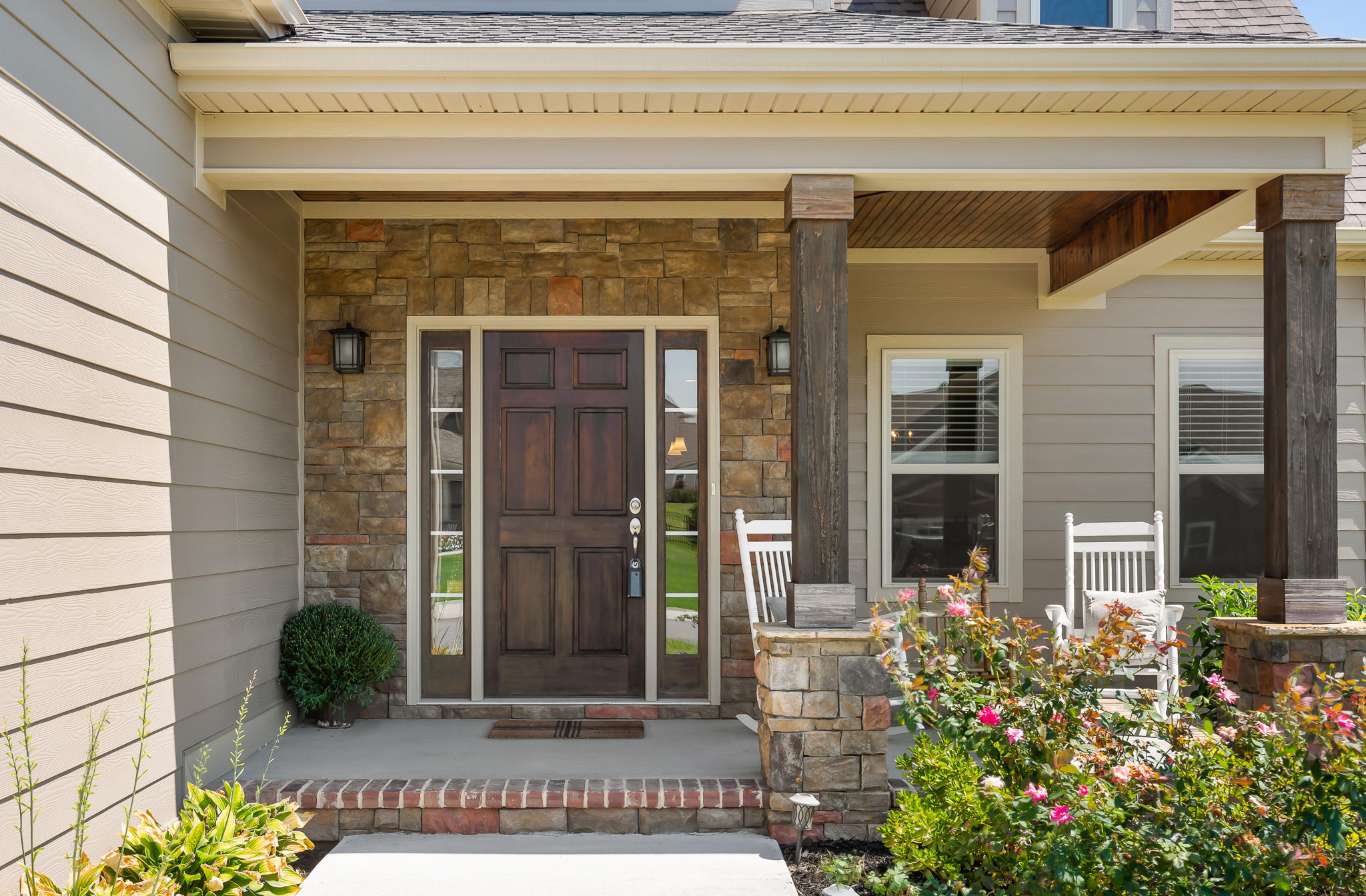 Welcoming front porch