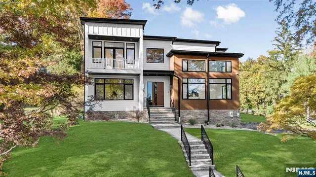 a house view with a garden space