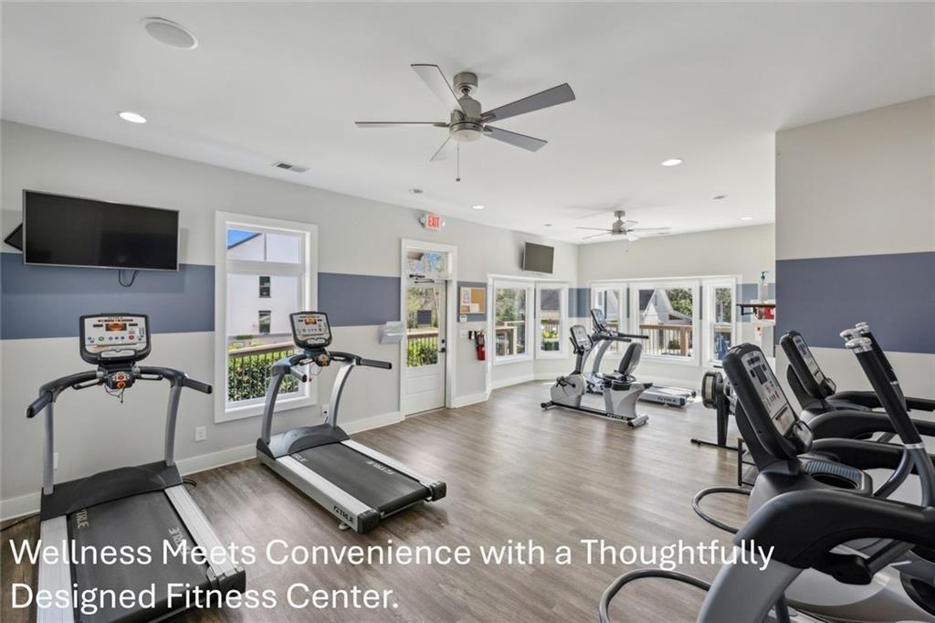 1332 Stanley Park Drive Decatur, GA 30033 - Photo 55 of 75 a living room with furniture gym and a window
