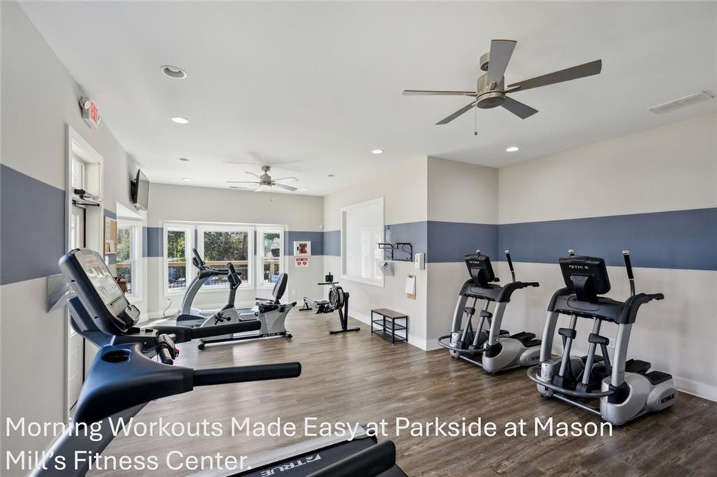 1332 Stanley Park Drive Decatur, GA 30033 - Photo 56 of 75 a view of a room with gym equipment