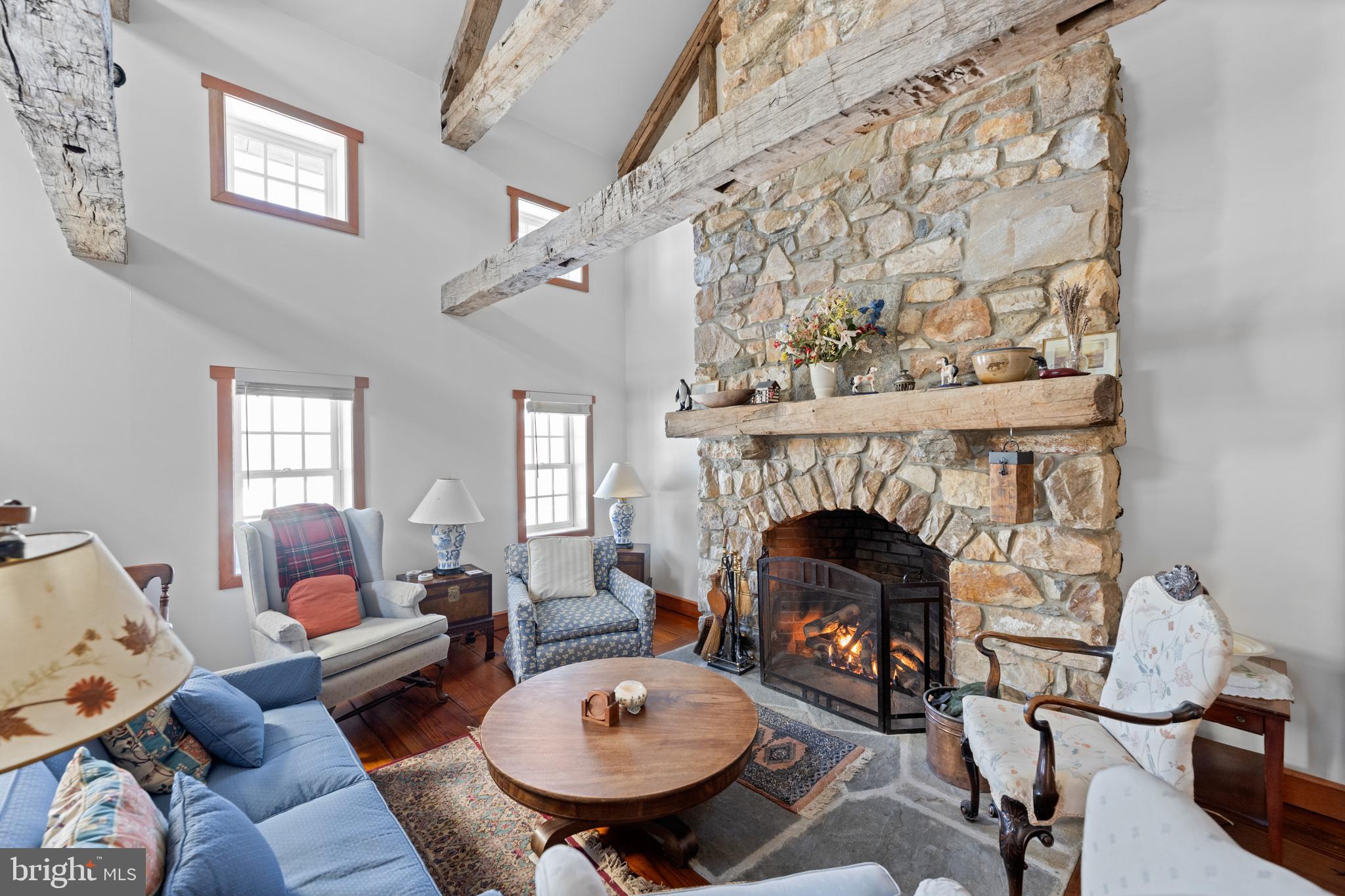 500 Bartram Road Kennett Square, PA 19348 - Photo 14 of 70 Great Room with Vaulted Ceilings & Exposed Beams