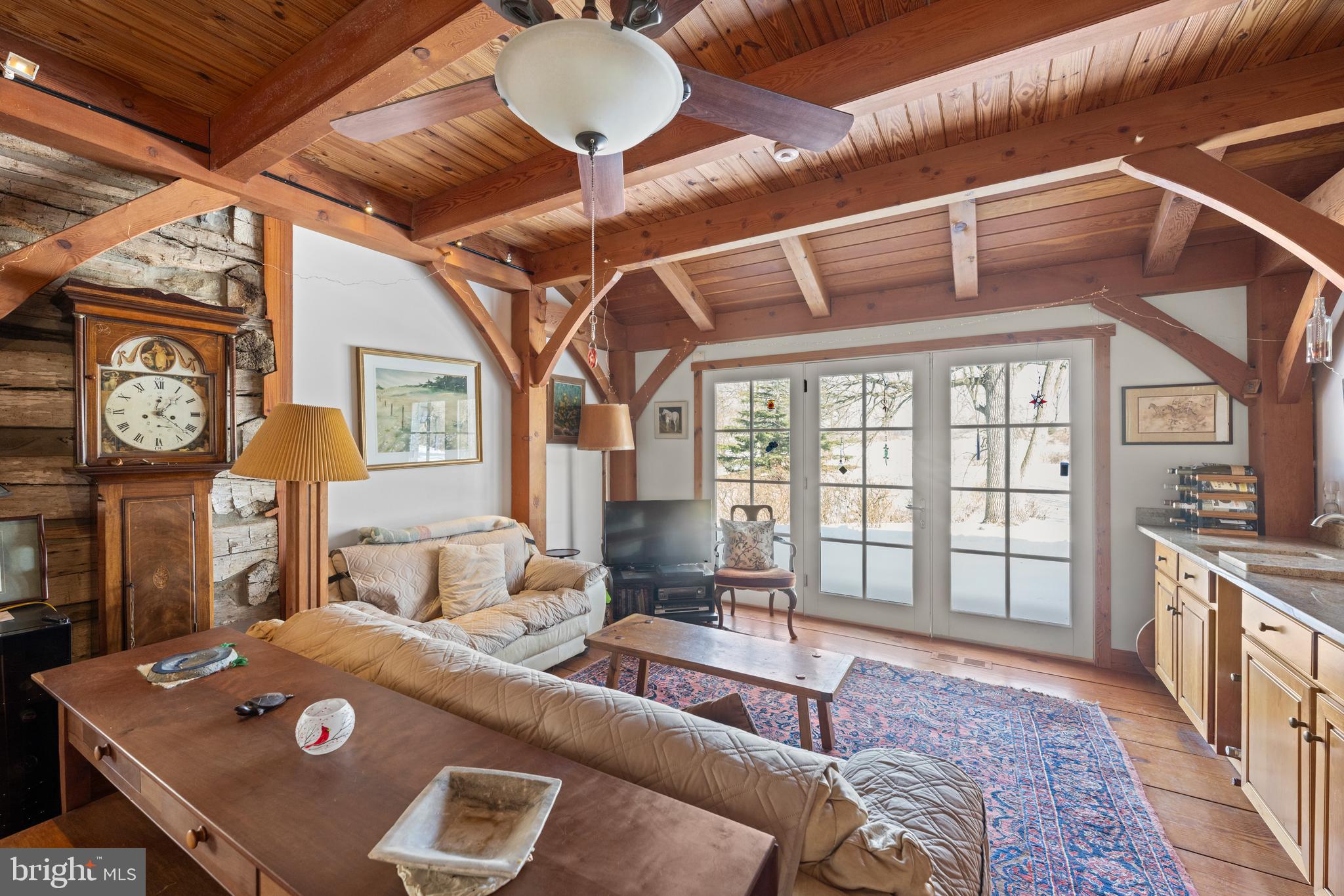 500 Bartram Road Kennett Square, PA 19348 - Photo 25 of 70 French Doors to Stone Patio with Water Views