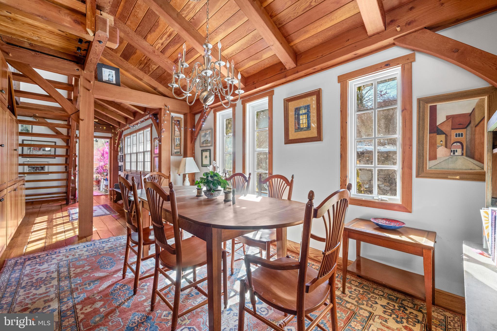 500 Bartram Road Kennett Square, PA 19348 - Photo 28 of 70 Vaulted Ceiling with Exposed Wood