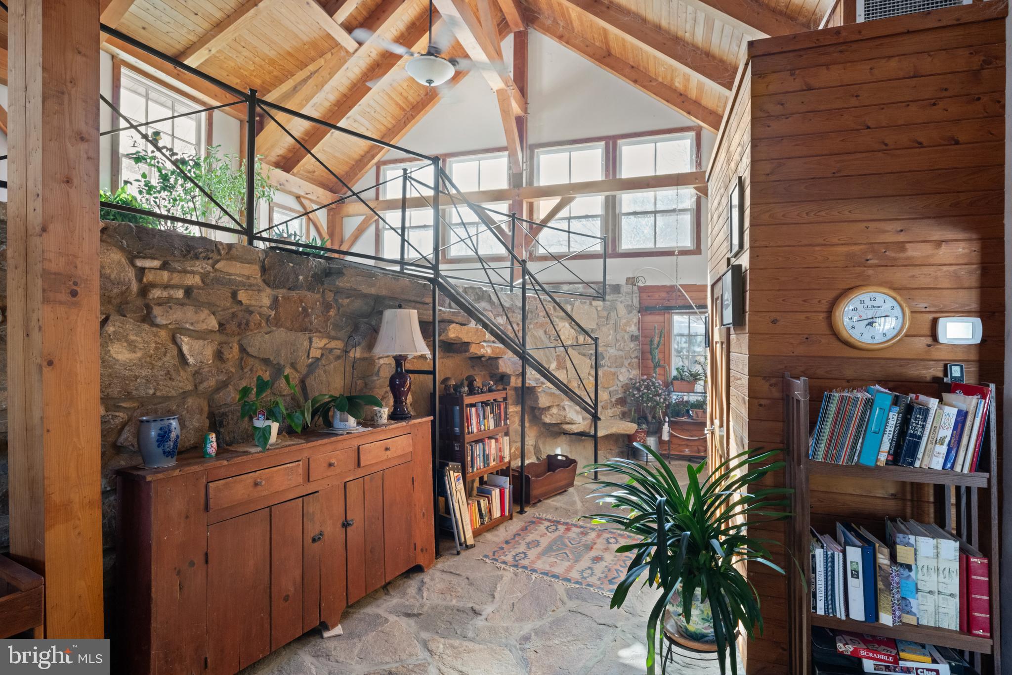 500 Bartram Road Kennett Square, PA 19348 - Photo 29 of 70 Vaulted Ceiling and Stone Walls to Sitting Area