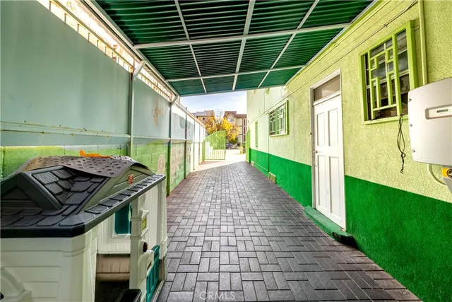 a view of a house with a swimming pool