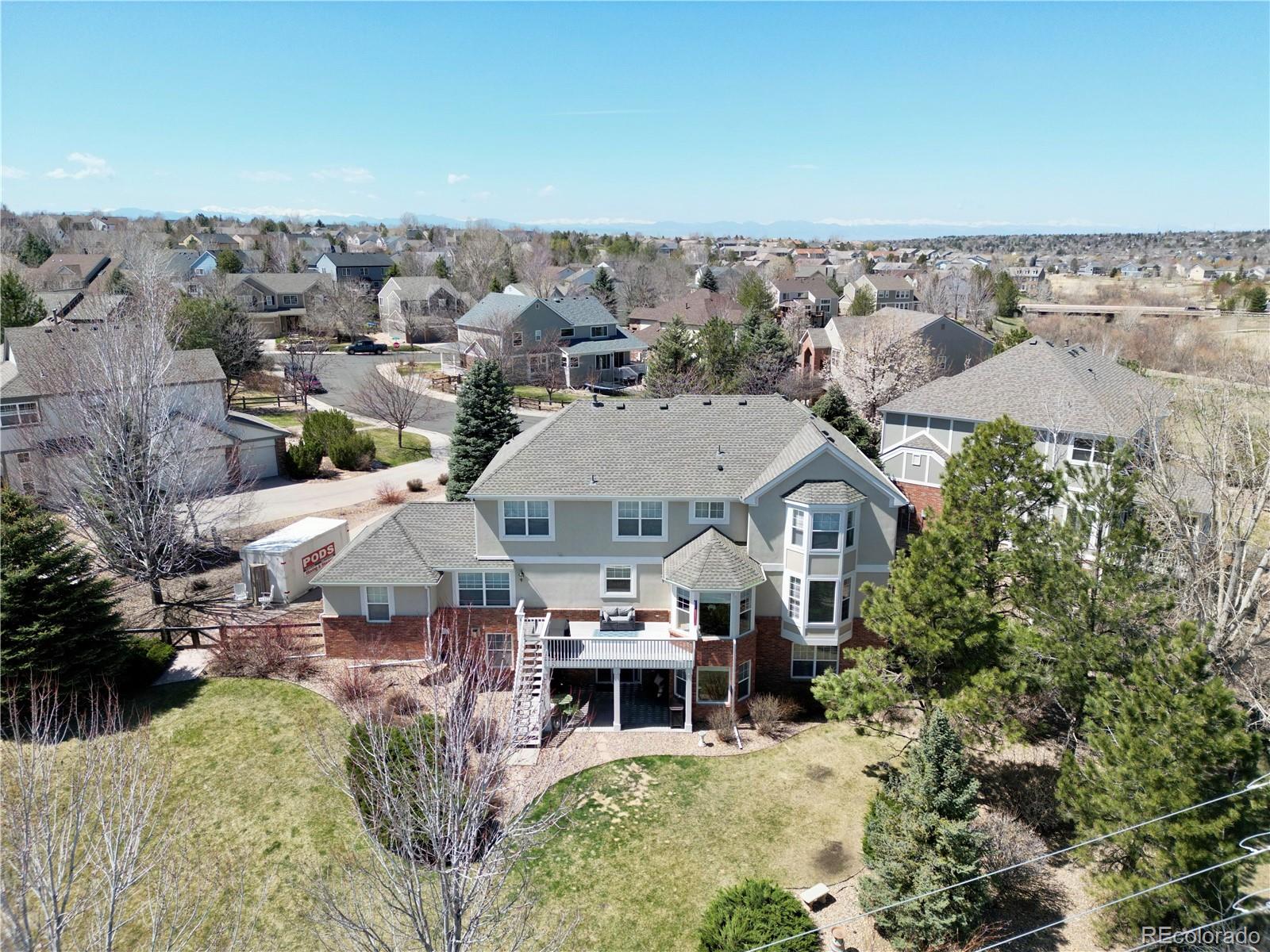 18288 East Caley Place Aurora, CO 80016 - Photo 37 of 50 an aerial view of a house with a garden
