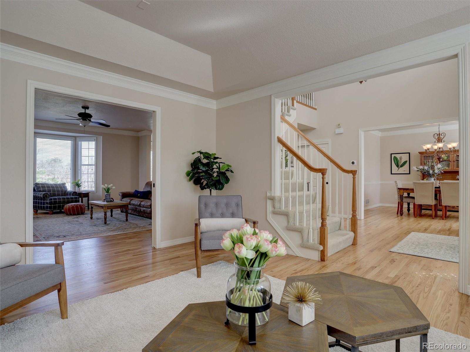 18288 East Caley Place Aurora, CO 80016 - Photo 4 of 50 a living room with furniture and wooden floor