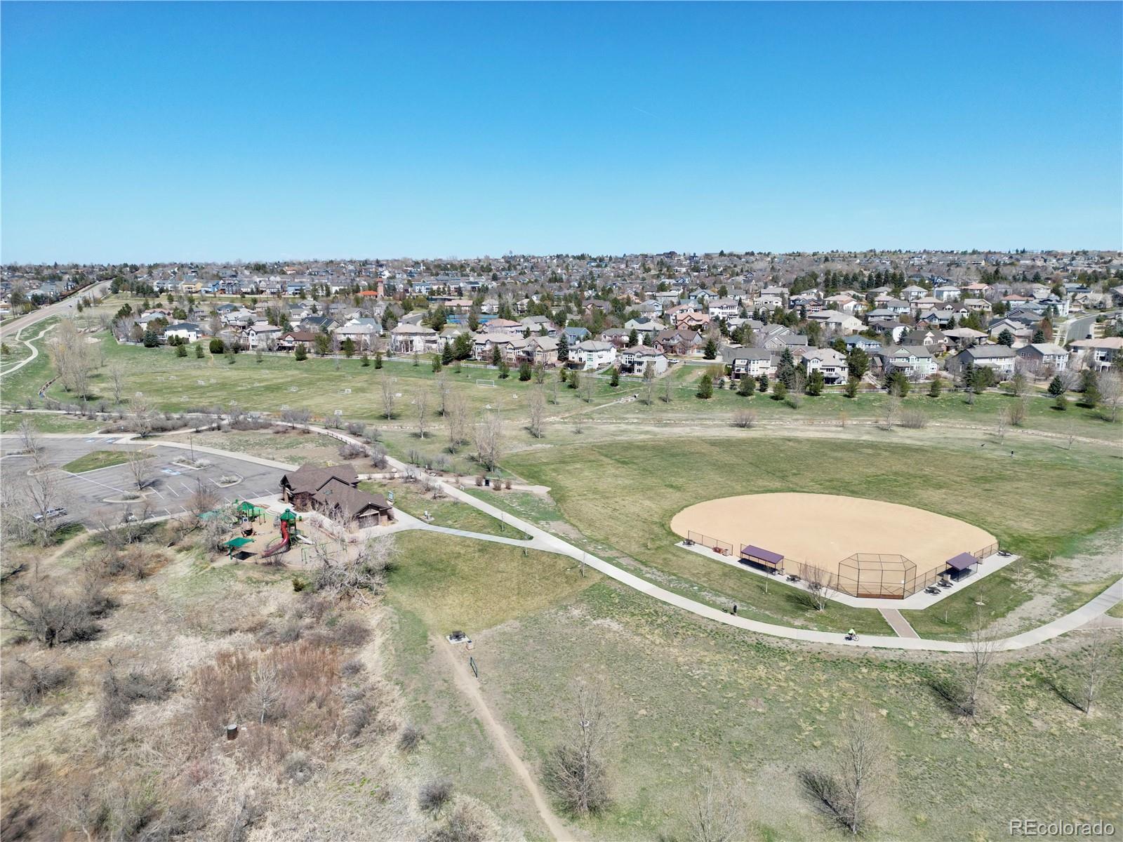 18288 East Caley Place Aurora, CO 80016 - Photo 43 of 50 an aerial view of a houses with outdoor space