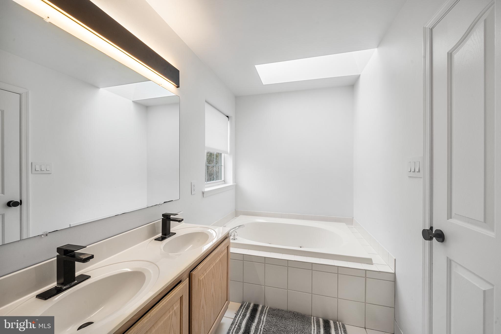 243 Ripka Street Philadelphia, PA 19127 - Photo 23 of 31 a bathroom with a bathtub sink vanity and a mirror