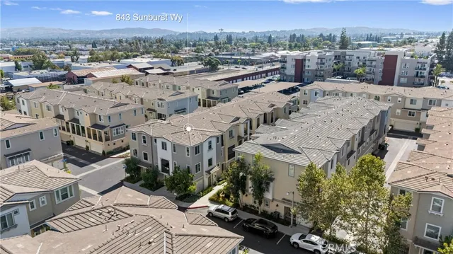 a view of a city in middle of a city