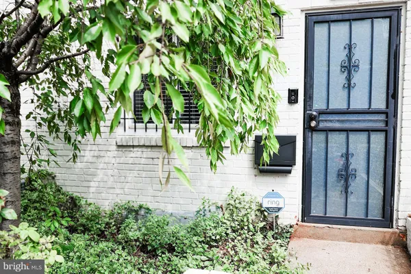 a view of front door of house