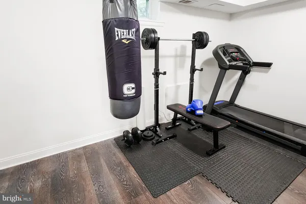 a view of gym equipment