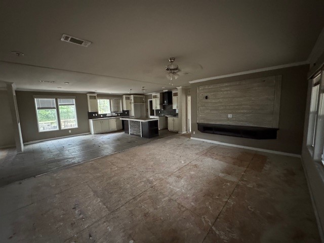 71 Trail Ridge Road Huntsville, TX 77320 - Photo 8 of 16 a view of empty room with a fireplace