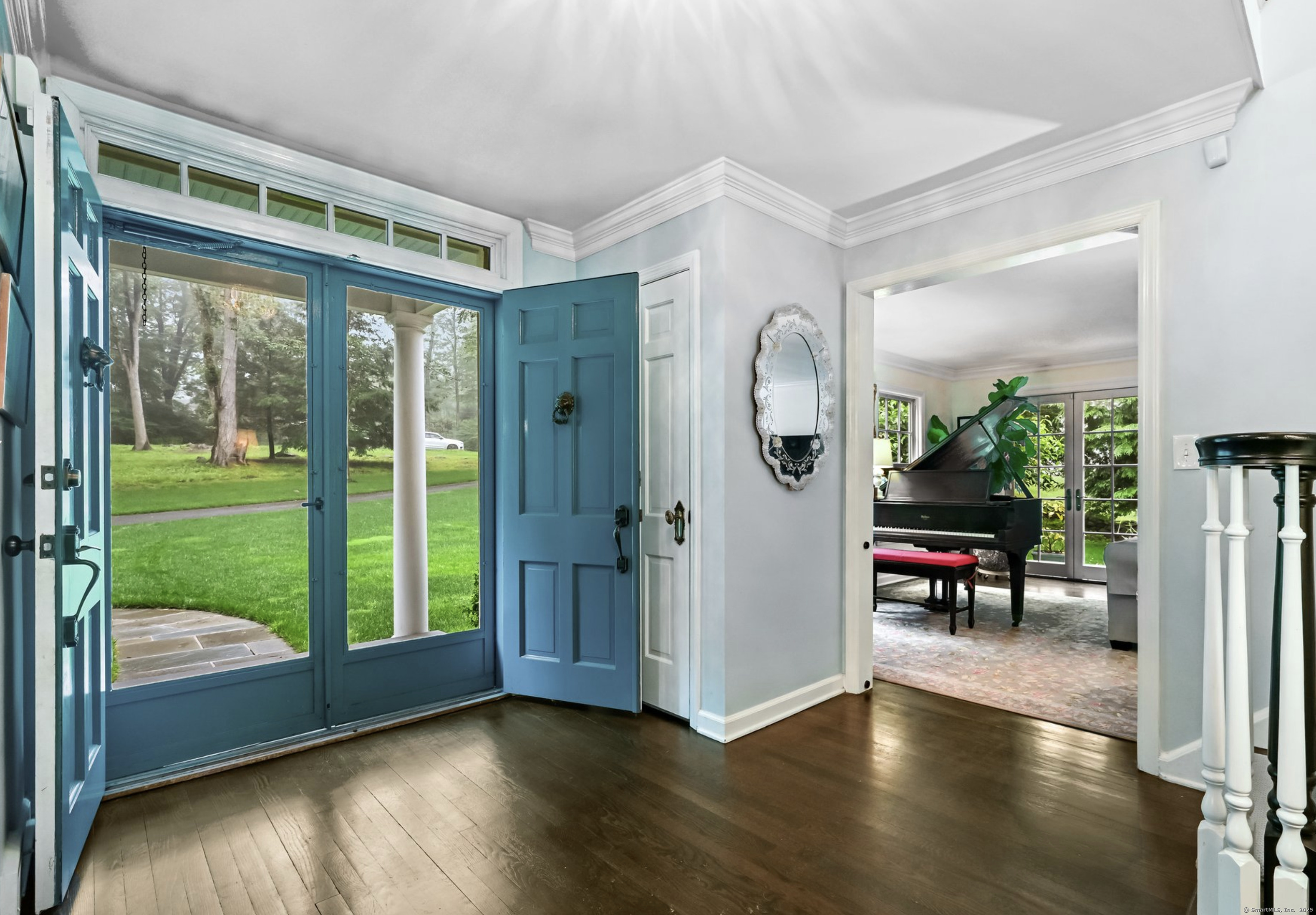 176 Logan Road New Canaan, CT 06840 - Photo 5 of 40 a view of a livingroom with furniture and garden