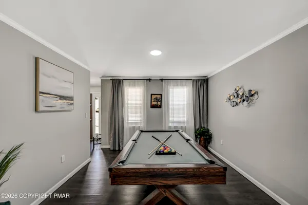 a room with furniture
