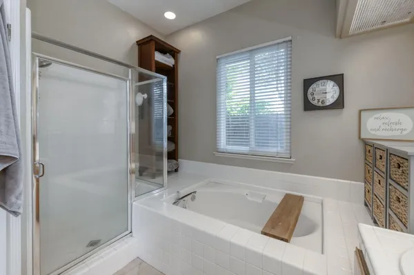 a close view of closet