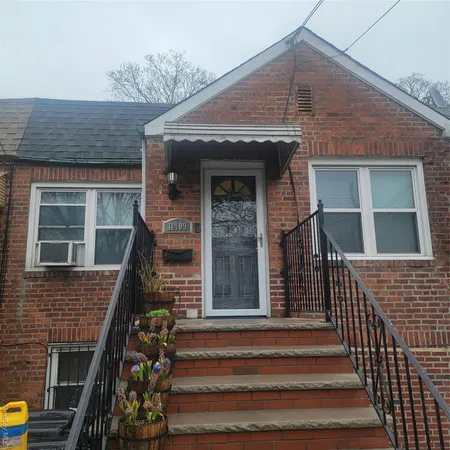a front view of a house