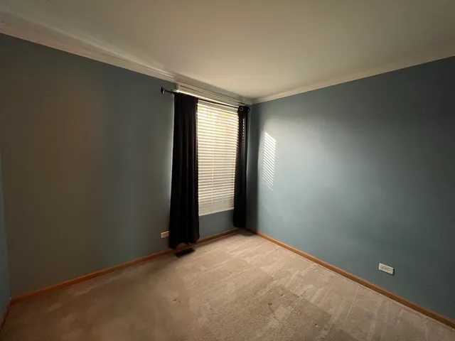 an empty room with an entryway
