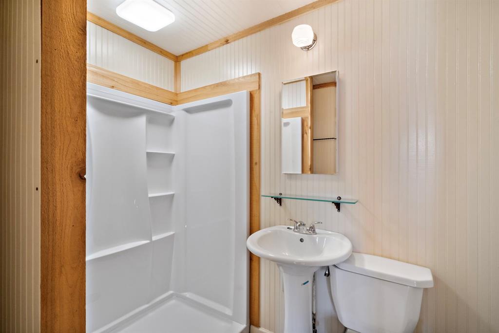 1012 Xxx County Road Bluff Dale, TX 76433 - Photo 9 of 19 a bathroom with a sink a toilet and shower