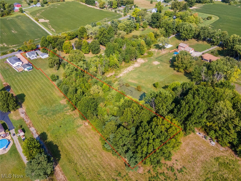 8131 Struthers Road Lowellville, OH 44436 - Photo 46 of 48 Aerial view with a rural view