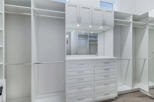 a view of walk in closet