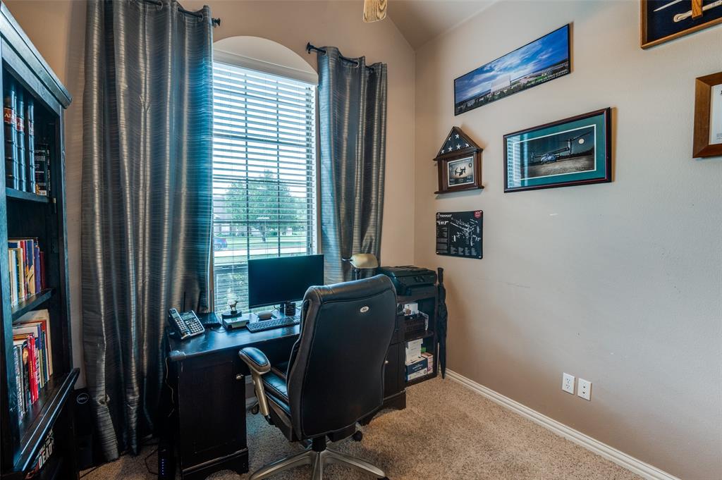 336 Maggie Street Canton, TX 75103 - Photo 15 of 30 a view of a workspace with furniture and a window
