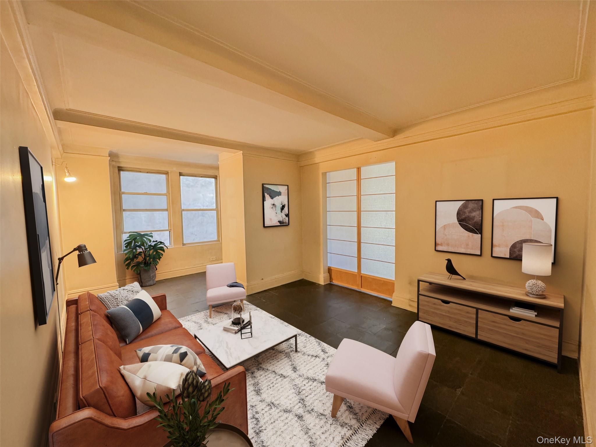 333 East 53rd Street, Unit 5C Manhattan, NY 10022 - Photo 5 of 27 a living room with furniture and a window